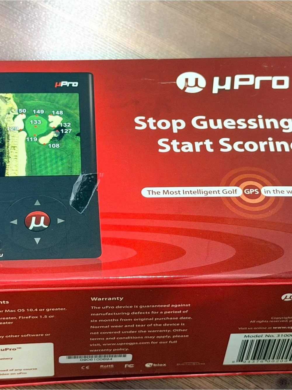Callaway Golf Company uPro Handheld GPS With Original Box Tested